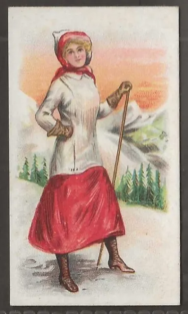 Wills Scissors-Sporting Girls 1913-#18- Mountaineering
