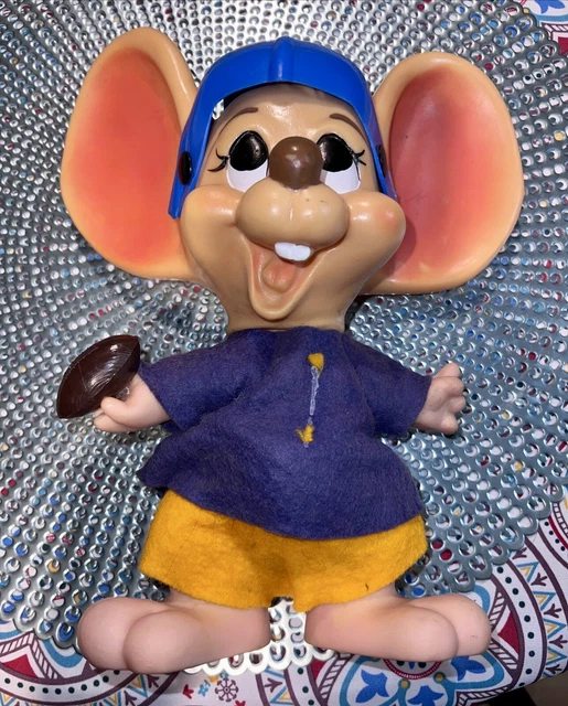 Vintage 1970s Roy Des  Toy Bank Big Ear Mouse Football Character  Antique Rare