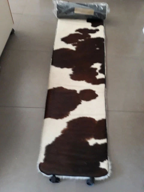 Matelas Pour Chaise Longue Bauhaus – Motif Poney Tricolore (marron/blanc/noir) – Fabriqué En Italie