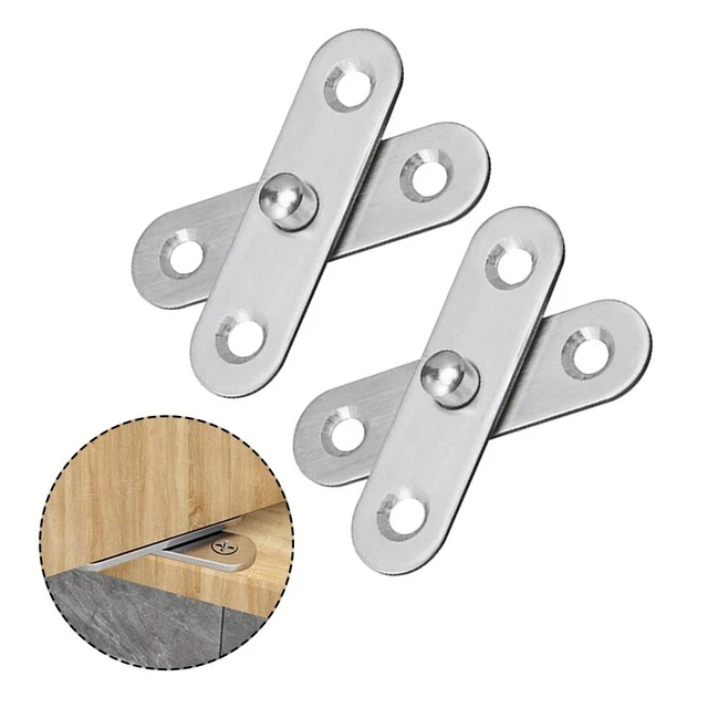 Lot De Charnières Cachées Pour Portes De Cuisine - Superposition 1-1/4", Angle 105°, Fermeture Douce, Ajustables