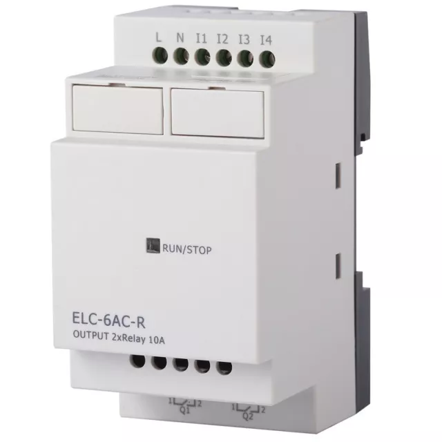 PLC Rievetech Programmable Logic Controller 110 220 VAC 4 inputs 2 Relay PR6ACR