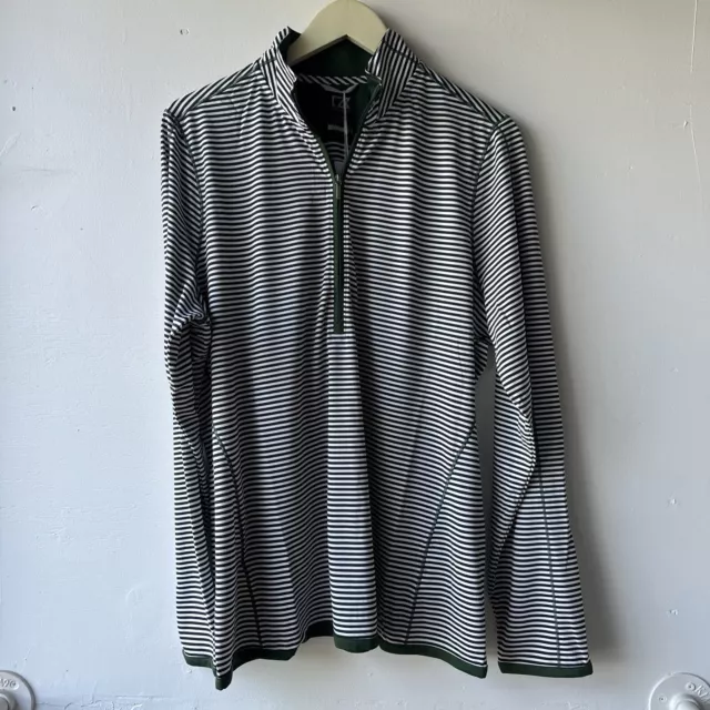 CUTTER & BUCK 1/4 Zip DryTec UPF 50+ Men's Long Sleeve Golf Shirt Shirt ...