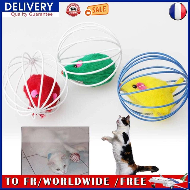 Belle boule de souris de chat jouets pour chats plume drôle jeu souris souris jo