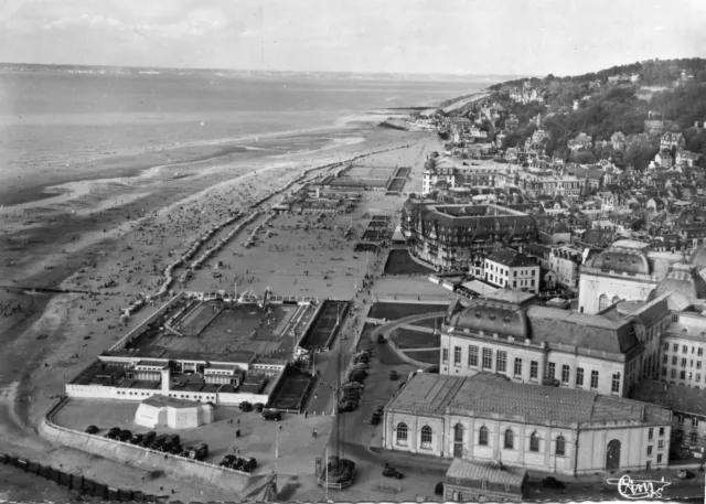 Carte TROUVILLE Vue aérienne de la plage