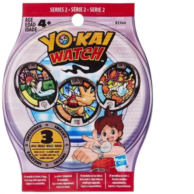 Hasbro Yo-Kai Watch 3 Medals - Mystery Surprise Blind Bag Series 2 Party Filler 2