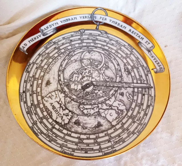 Rare find! FORNASETTI "ASTROLABIO" Plate 1960s Hand MADE IN ITALY No.5 Rare find! FORNASETTI "ASTROLABIO" Plate 1960s Hand MADE IN ITALY No.5