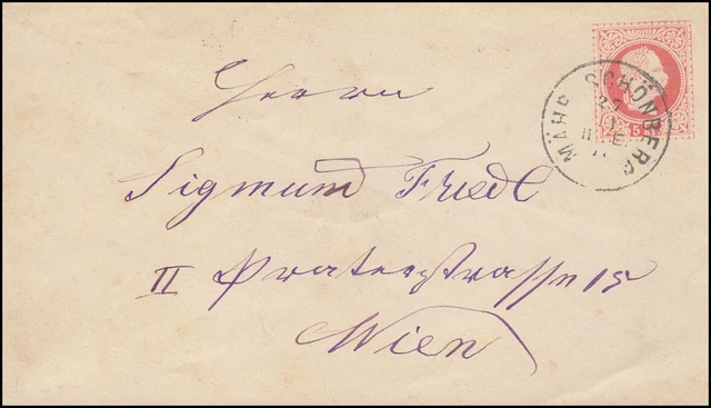 Österreich Umschlag 60 I aus MÄHR. SCHÖNBERG 27.11.1878 nach LEOPOLDSTADT WIEN