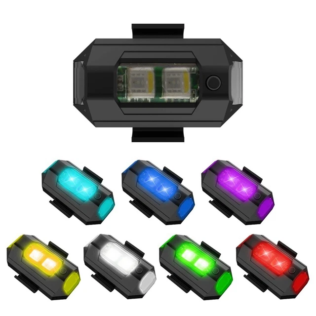 Lights Kit, 7 Colors Aircraft Pilot Light, Hazard Warning Safty Flashing Signal