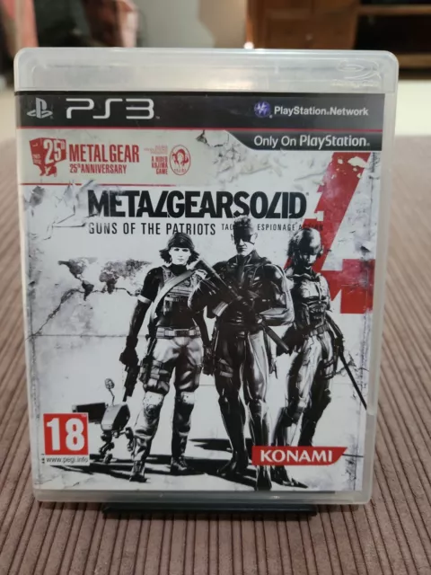 RARE Metal Gear Solid 4 25th Anniversary Edition Sony PlayStation 3 PS3 PAL VGC