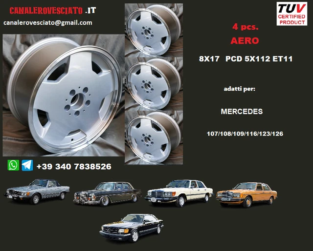4 Jantes Minilite 7J 13 Pouces 5x130 Pour NSU TT TTS - Neuf Aluminium