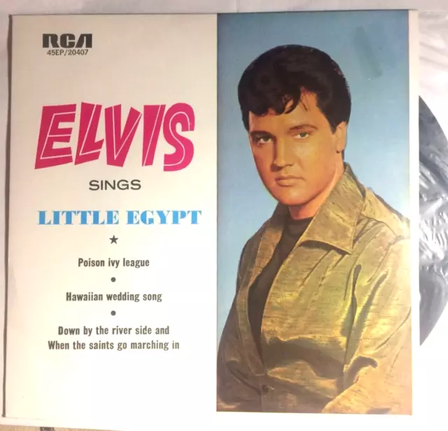 ELVIS PRESLEY Little Egypt RARE Australian 7" EP Vinyl N/Mint