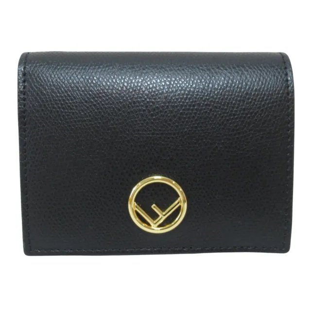 Fendi Black Leather Wallet Authentic