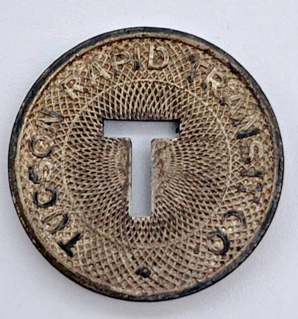 Vintage Tucson Rapid Transit Co. Token Good for One Fare Arizona-A5