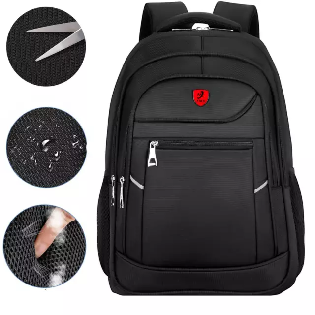 Men Women Laptop Backpack Waterproof Large Rucksack Travel School Shoulder Bag