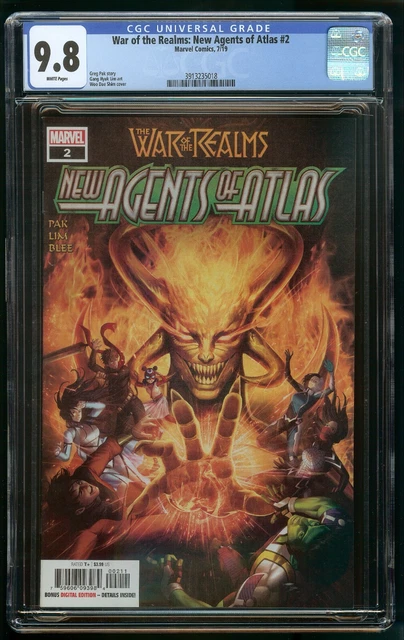 NEW AGENTS OF ATLAS #2 (2019) CGC 9.8 WAR OF REALMS 1st APPEARANCE SWORD MASTER
