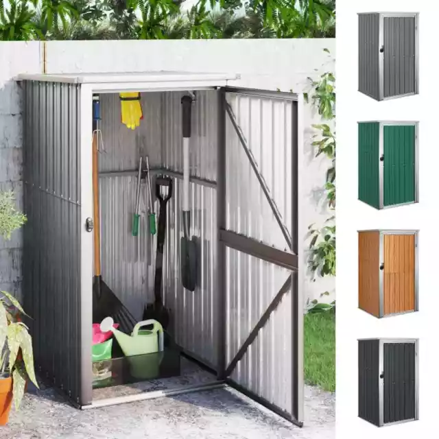 Garden Tool Shed Galvanised Steel Tool Storage Shed Multi Colours/Sizes vidaXL