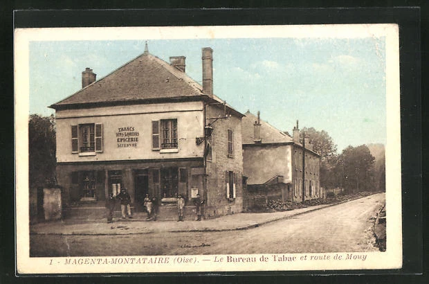 CPA Magenta-Montataire, Le Bureau de Tobacco et road de Mouy