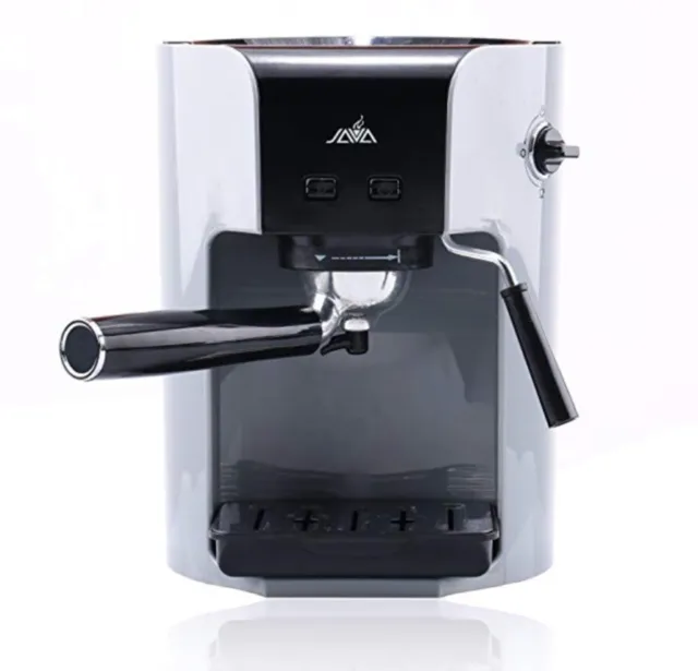 Java WSD018-050 Semi Auto Espresso Coffee Maker With Milk Frother Grey