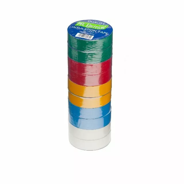 PVC Insulation Electrical Repair Tape Yellow, Red, Blue, White, Green, Black