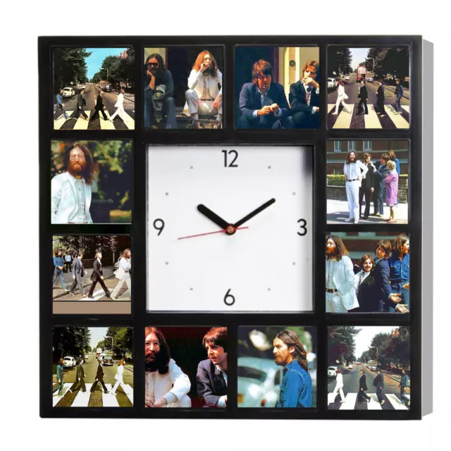 The Beatles Abbey Road Album Cover actual photo shoot Clock. 12 Rare pictures