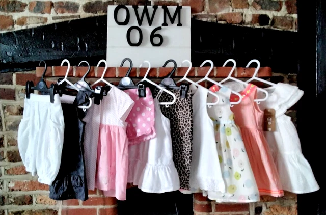 Baby Girls 6-9 months clothes bundle " Summer Mix & match A"