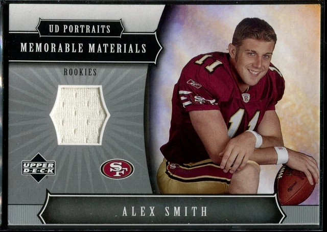 2005 Upper Deck Portraits Memorable Materials Alex Smith #MM-AS Patch RC