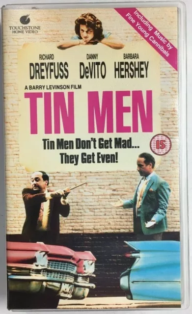 Tin Men (1987) VHS PAL 1990 Touchstone Release Videocassette Tape - Mint / Rare