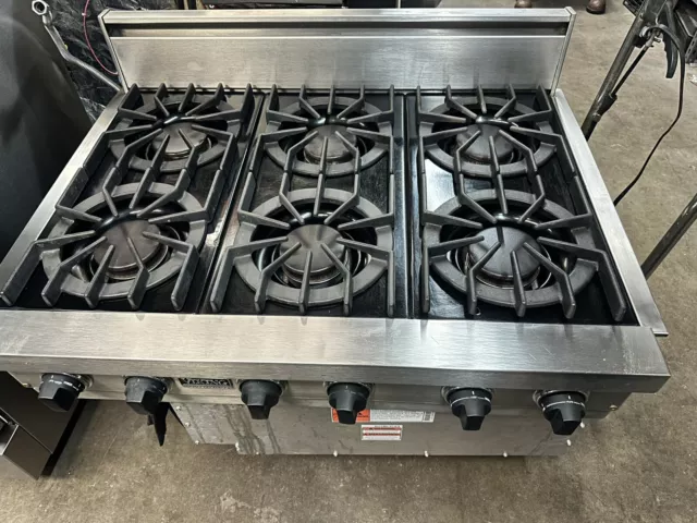 Viking VRT7364GSS Stainless Steel 36 Inch Wide 4 Burner Gas Rangetop with  Stainless Steel Griddle 