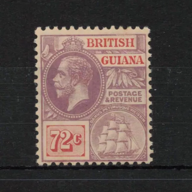 BRITISH GUIANA 1921-27 1923 KGV SG281 72c MINT MH