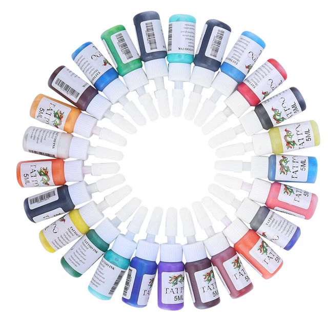 Tattoo Ink Set Pigment Bottle Makeup Art Optional for Salon Art DIY