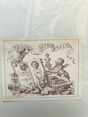 Exlibris Ex-Libris Mme Bérot Berger Vivre c'est savoir aimer 