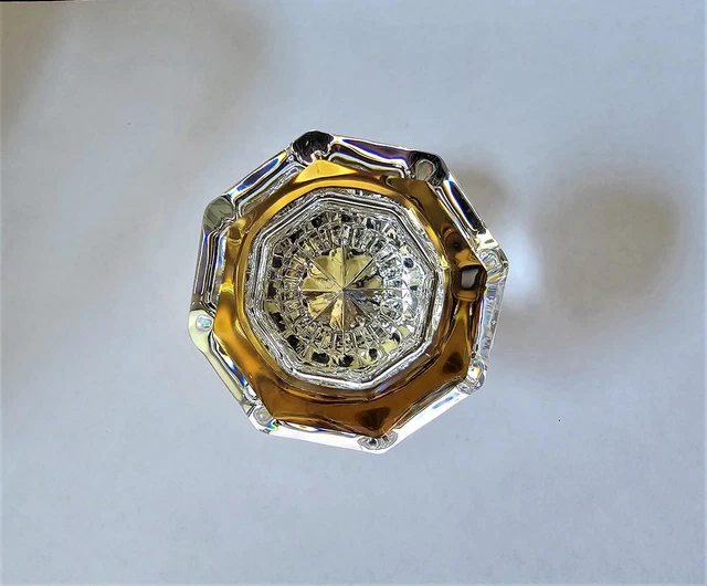 716848 Nostalgic Warehouse Classic Rosette with Crystal Glass Door Knob, Privacy
