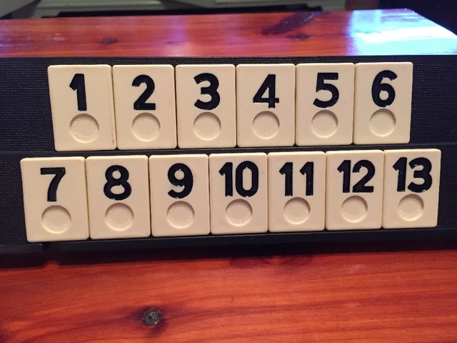 RUMMIKUB Replacement Tiles pc Set of 13 BLACK 1990 Vintage Pressman game pieces