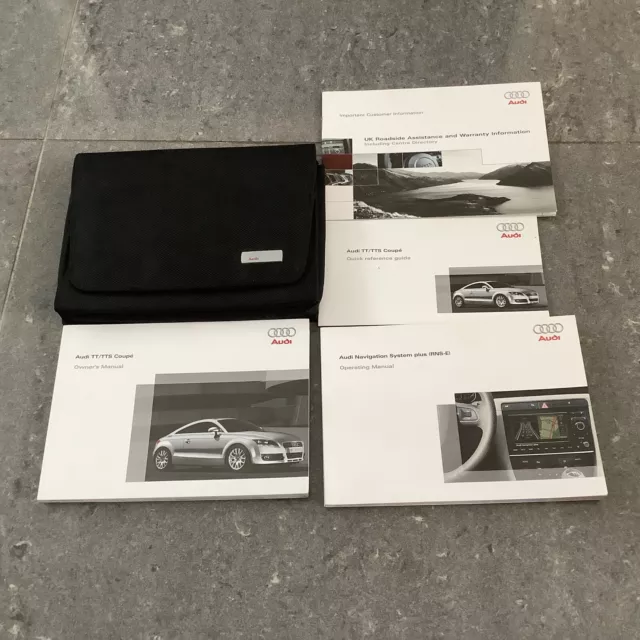 Audi TT TTS TT Coupe Owners handbook pack / manual & wallet