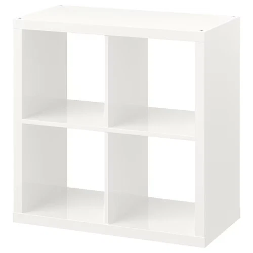 Ikea Kallax Bookcase Shelving Unit Display High Gloss White Shelf FOR