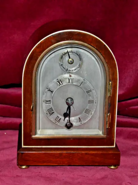 Antique Miniature Mahogany Bracket Clock Astral of Coventry