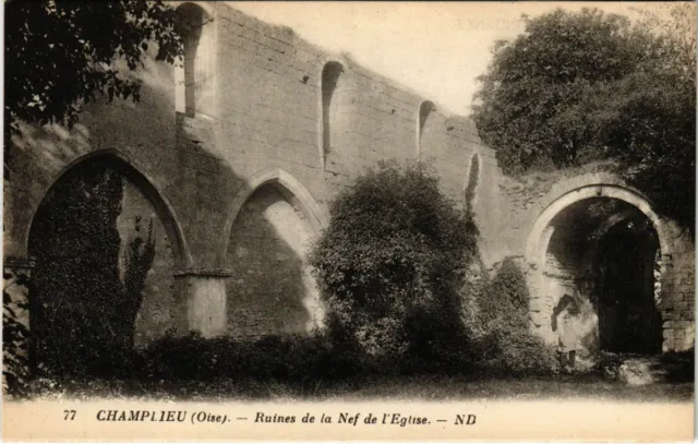 CPA Champlieu - Ruines de la Nef de l'Eglise (1032801)