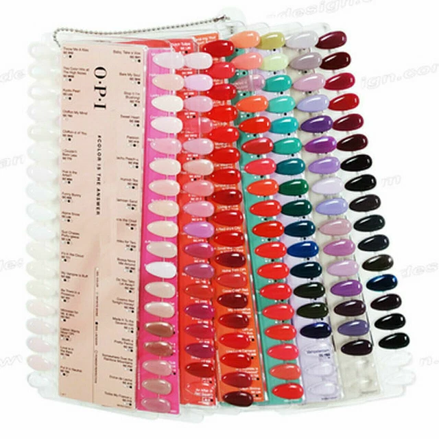 OPI Color Chart - Gel Color, Infinite Shine, Nail Lacquer, Powder Perfection