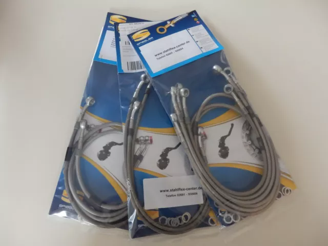 YAMAHA TDR 125 5AN SPIEGLER STAHLFLEX vorne & hinten ABE NEU TDR125 brake hose