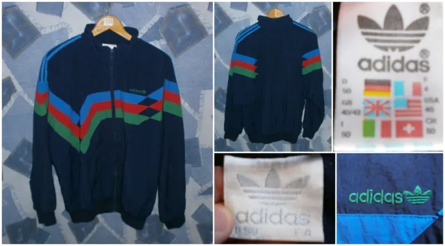 Adidas Felpa Giacca Tuta Track Top Jacket 90S Vintage