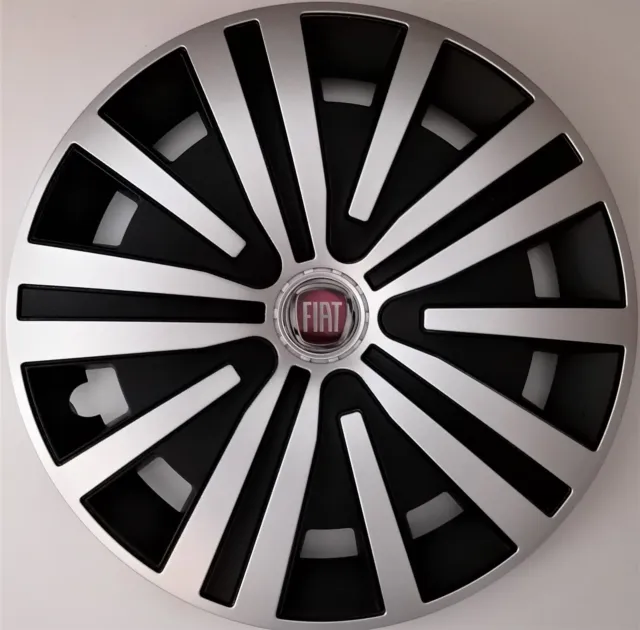 Set of 4x15" Wheel Trims to fit Fiat Bravo, Doblo, Punto, Multipla