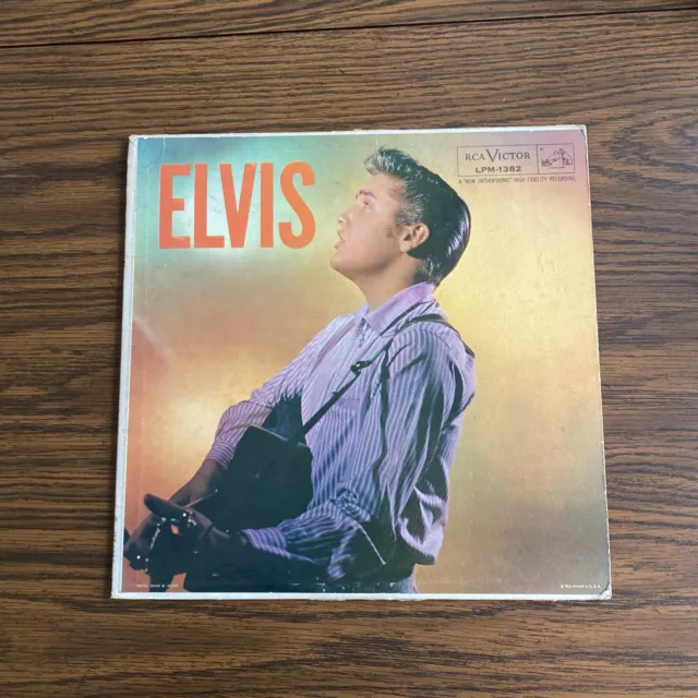 RARE Elvis Presley - Elvis 1956 RCA Victor LP Text Back LPM-1382