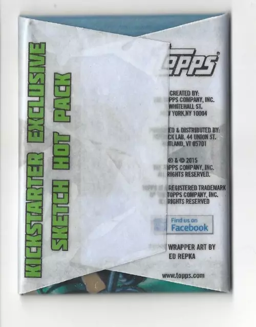 Mars Attacks Ocupación Topps 2015 Hot Pack Con Tarjeta De Metal Hit **Cera Retro Rara 2