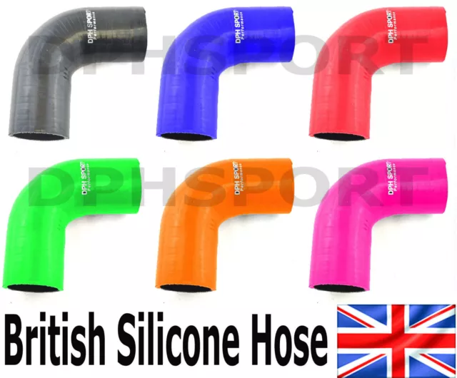 90° Degree Silicone Elbow Turbo Intercooler Radiator Boost Hose Made In The Uk