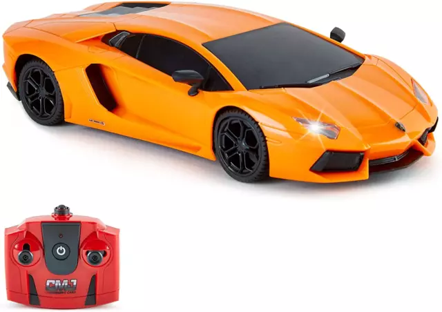 Lamborghini Aventador  Remote Control RC Car 1:24 Scale Working Lights [orange]