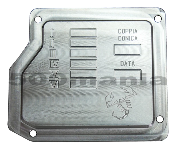 COPERCHIO CAMBIO ANTERIORE/POSTERIORE IN OTTONE - SET 7 PEZZI GPM AXIAL 1/24 SCX24 CATENACCIO