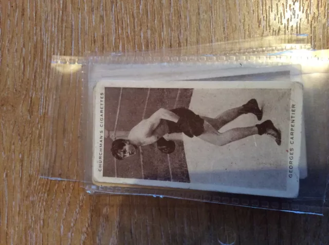 U1-2 BOXING PERSONALITIES - Churchman 1938 Cigarette Card no 8