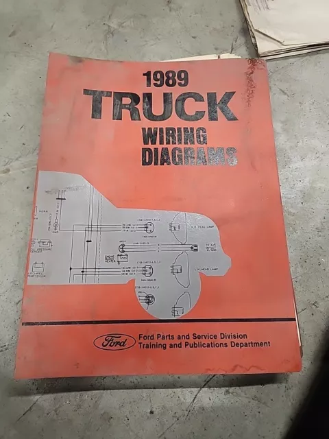 1989 FORD TRUCK WIRING DIAGRAMS BINDER MANUAL for series econoline