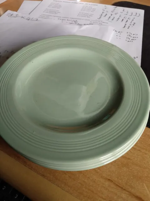 Woods Ware green  Beryl pattern lunch Plate Vintage Utility Ware 50's   23cm