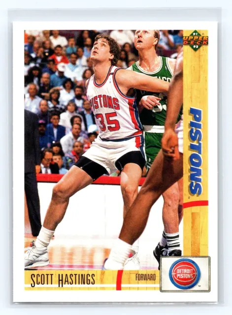 1991-92 Upper Deck Basketball #340 Scott Hastings Detroit Pistons